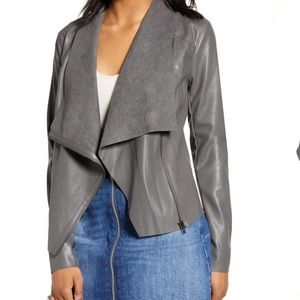 Blanknyc suede drape jacket